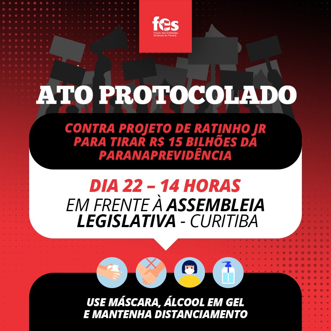 O governador Ratinho Jr. não cansa de perseguir as servidoras e servidores públicos.